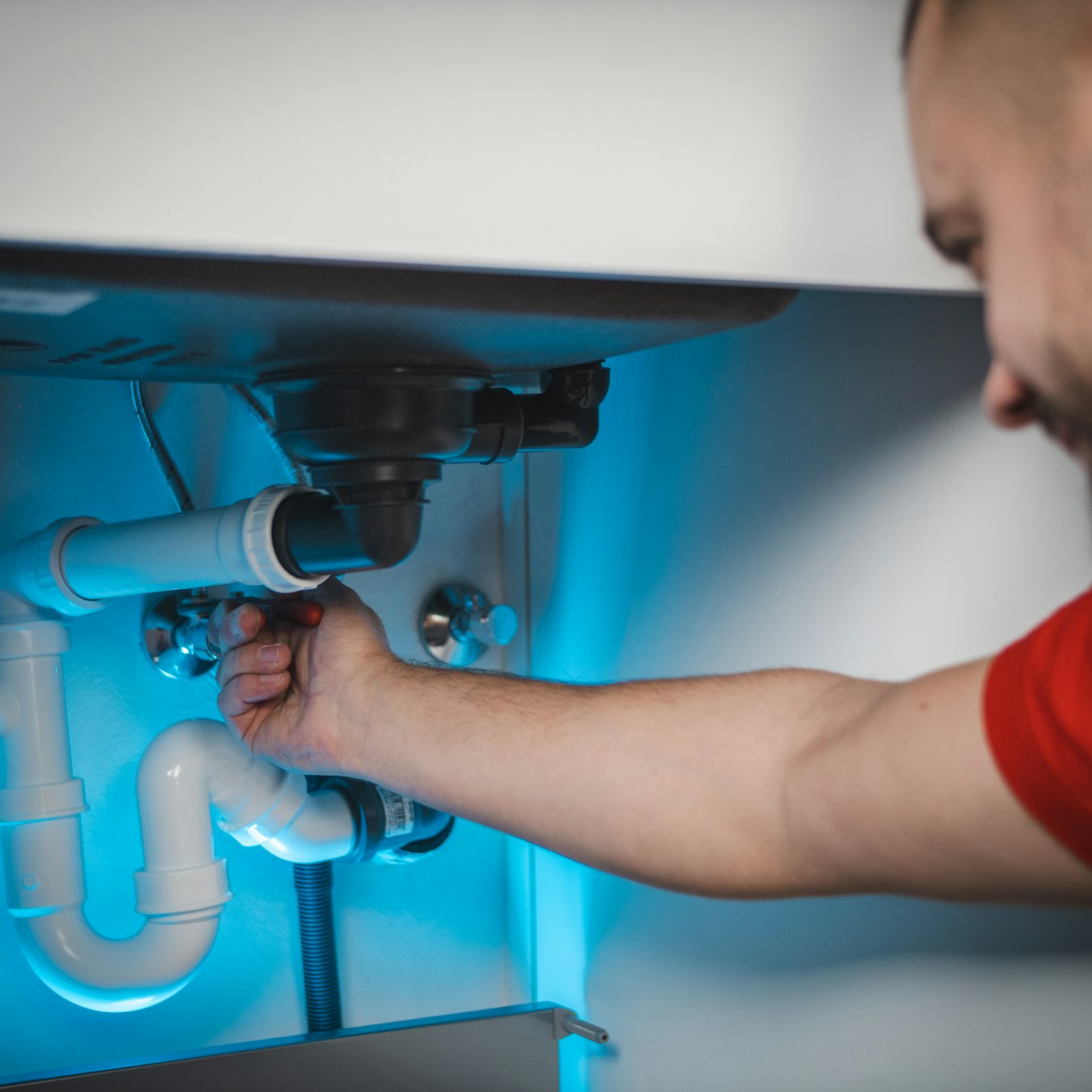 Ridgetown Plumbing licensed plumber on a service call in Ridgetown, Ontario